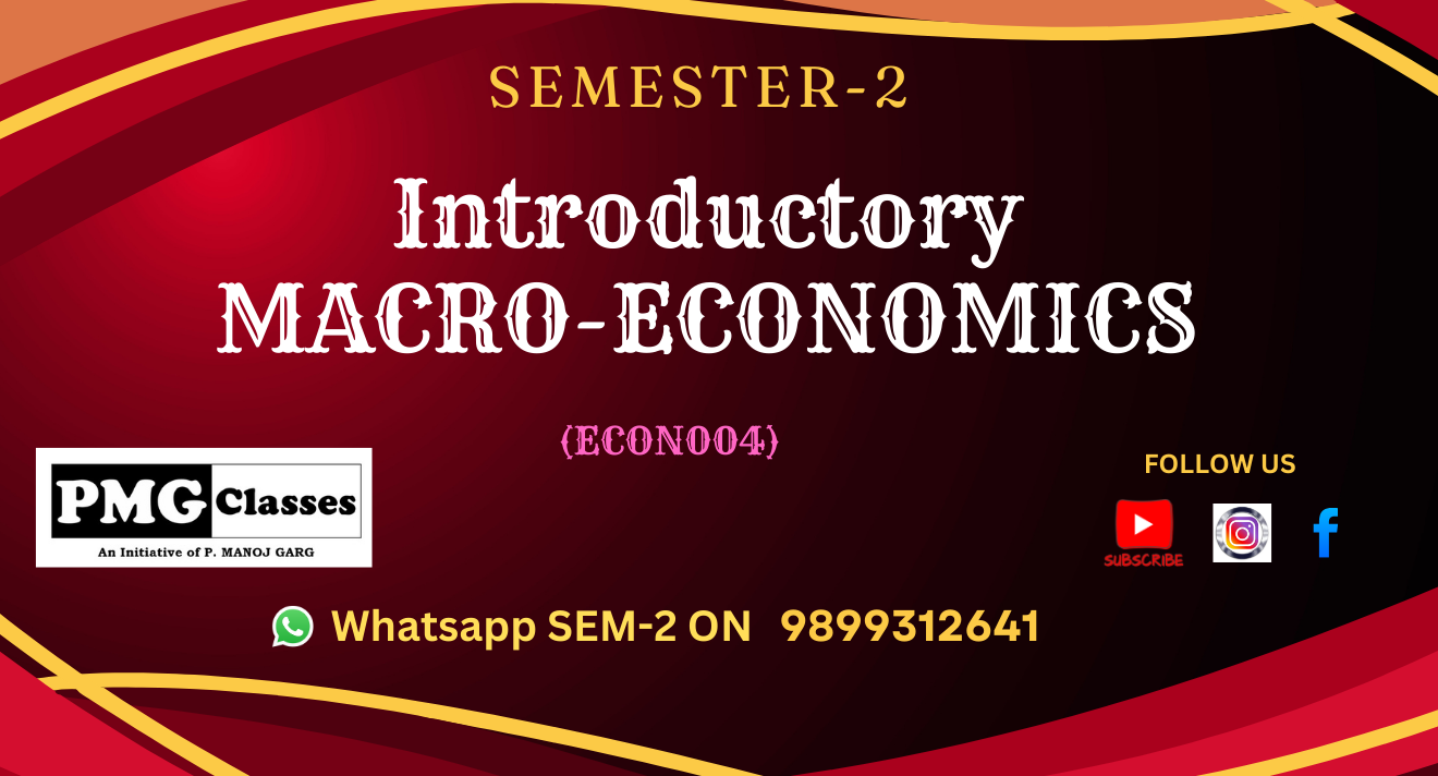 INTRODUCTORY MACRO-ECONOMICS-I