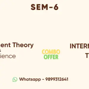 Semester-VI (Combo of 2) Development Theory Experience  and International Trade