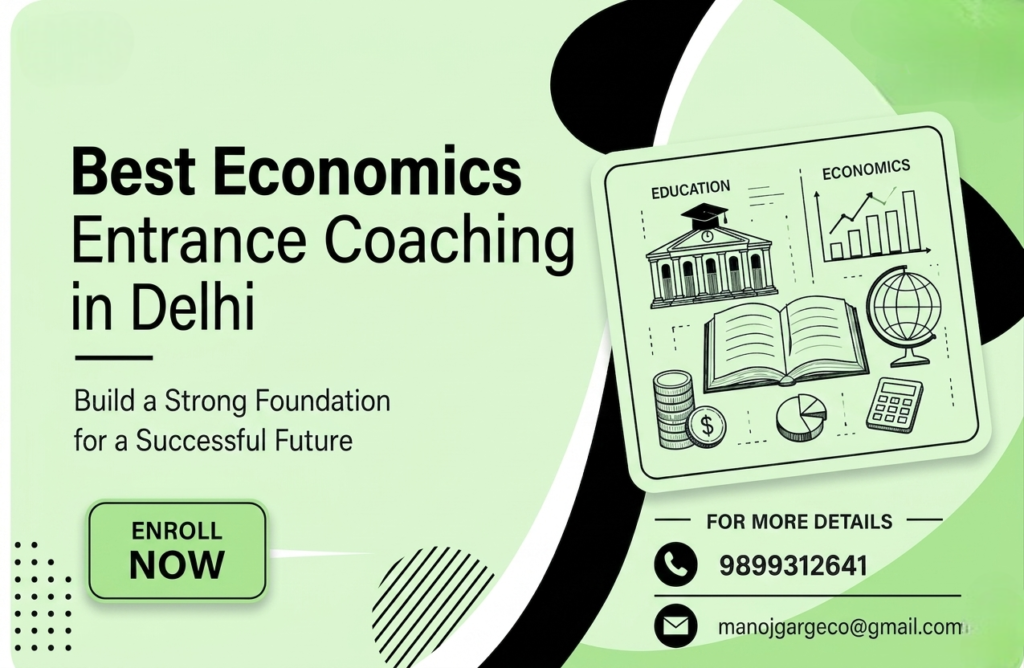 Delhi University BA Economics entrance preparation classes registration open