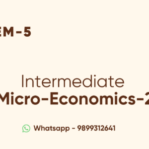 Intermediate Micro-Economics-2